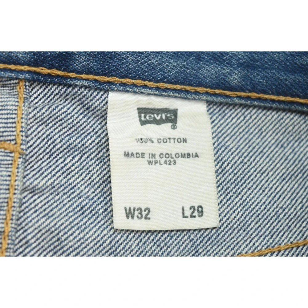Vintage Levis 501xx Jeans Mens 32x29 (32x27.5) Blue Distressed Button-Fly 90s